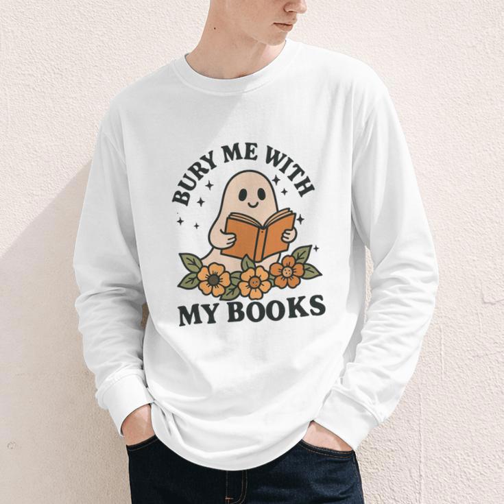Bury Me With My Books Ghost Tee Youth Long Sleeve Tee