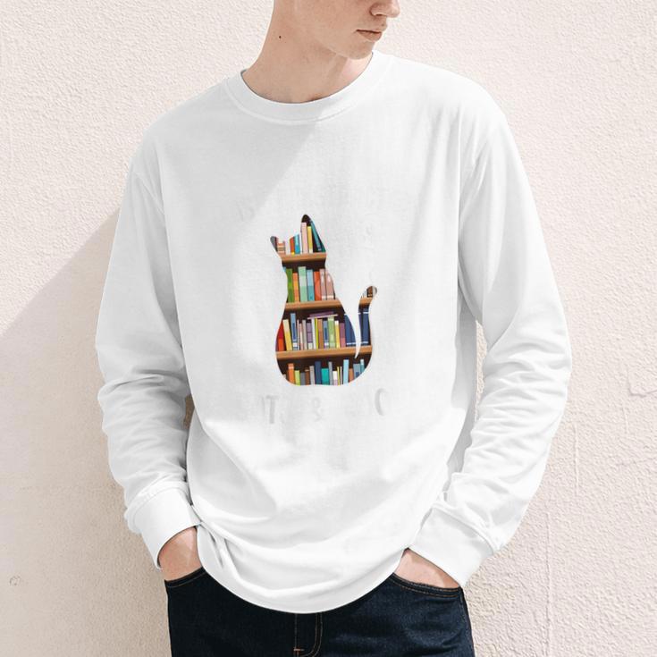 Cat Lover Tee Women Book Lover Reading Librarian Read Youth Long Sleeve Tee Cat Lover Tee Women Book Lover Reading Librarian Read Youth Long Sleeve Tee