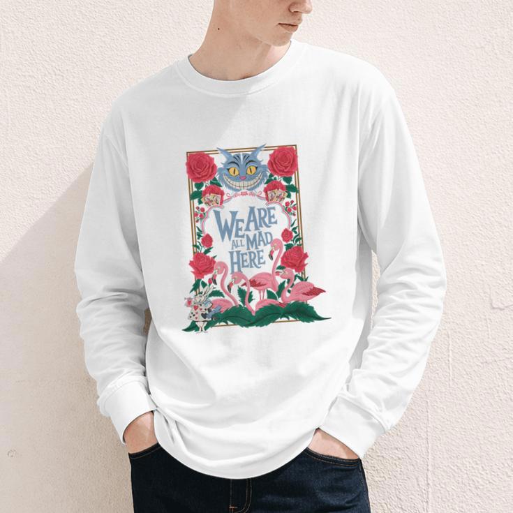 Cheshire Cat Alice In Wonderland Vintage Book Premium Youth Long Sleeve Tee