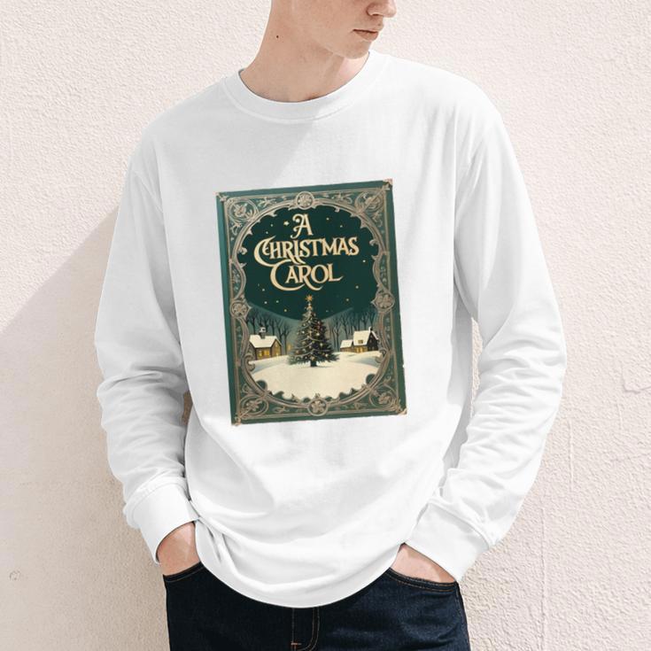 A Christmas Carol Book Cover By Charles Dickens Youth Long Sleeve Tee