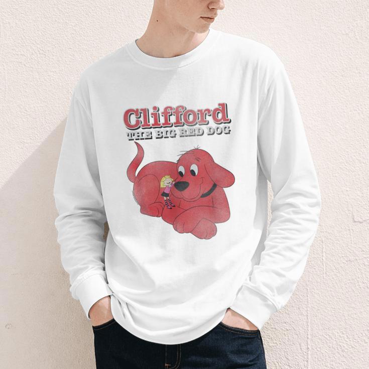 Clifford The Big Red Dog Clifford And Emily Book Cover Youth Long Sleeve Tee