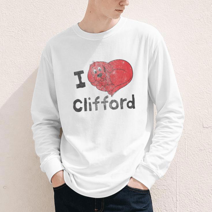 Clifford The Big Red Dog I Heart Clifford Childrens Books Youth Long Sleeve Tee