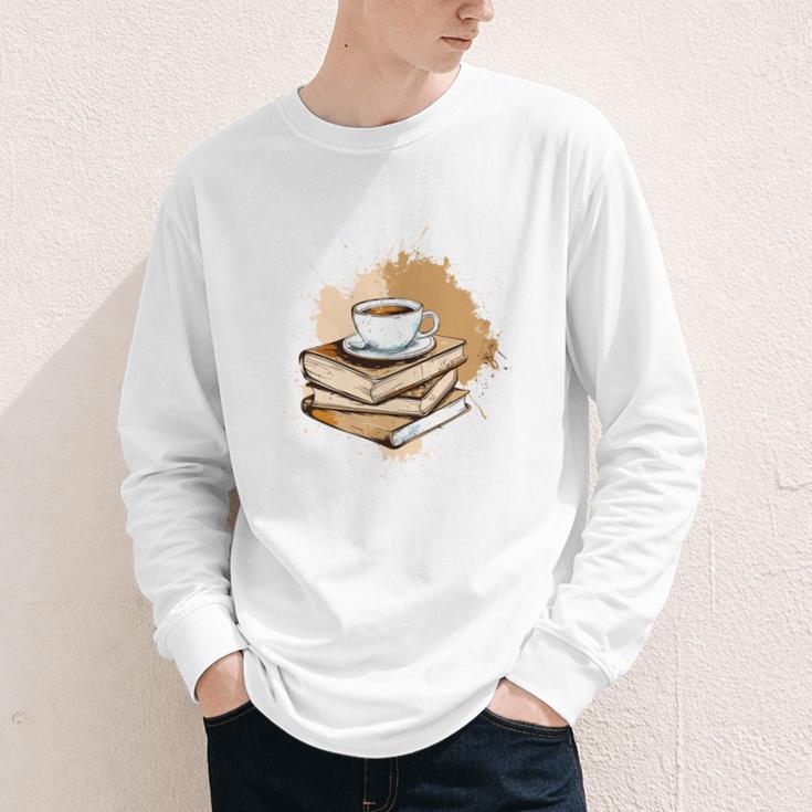 Coffee And Books Adult Books Lover Reading Youth Long Sleeve Tee Coffee And Books Adult Books Lover Reading Youth Long Sleeve Tee