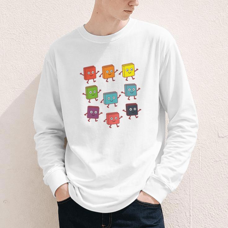 Color Our World Book Lover Reading Bookworm Reader Youth Long Sleeve Tee