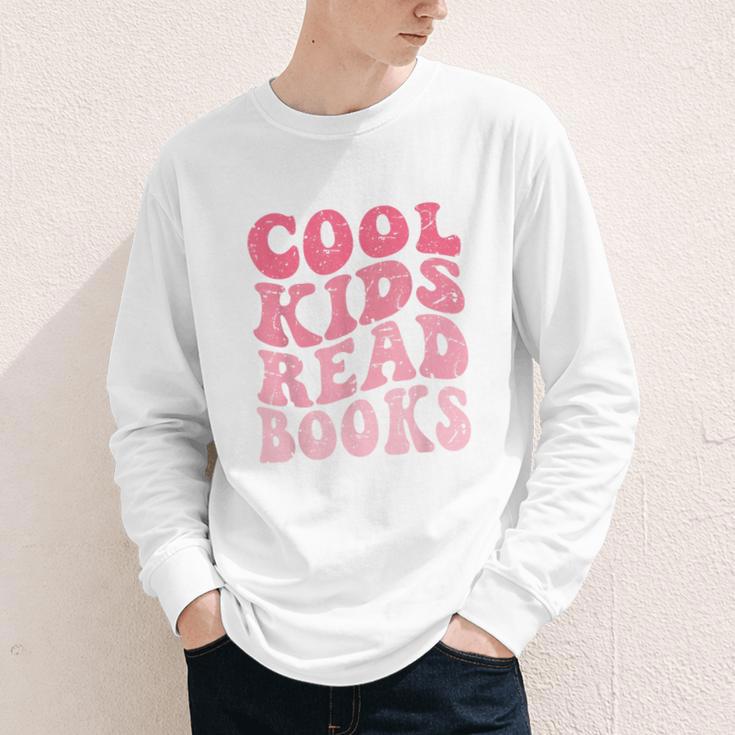Cool Kids Read Books Library Book Reader Book Nerd Youth Long Sleeve Tee