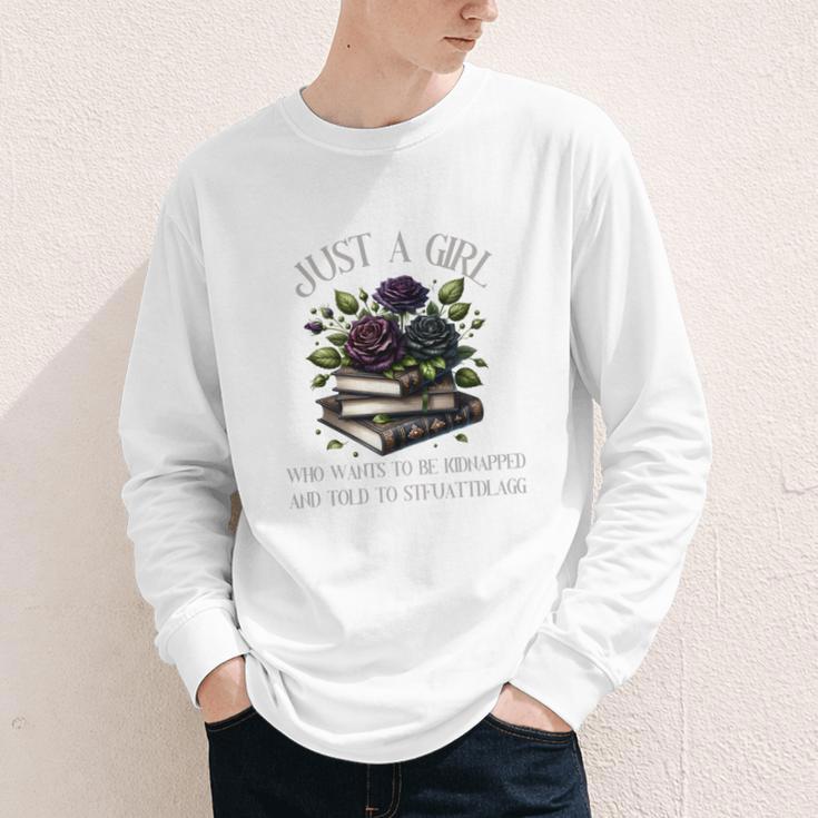 Dark Romance Women Smutt Book Lover Merch STFUATTDLAGG Good Youth Long Sleeve Tee