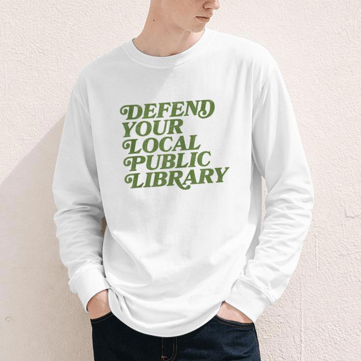 Defend Your Local Public Library For Book Lovers Youth Long Sleeve Tee Defend Your Local Public Library For Book Lovers Youth Long Sleeve Tee