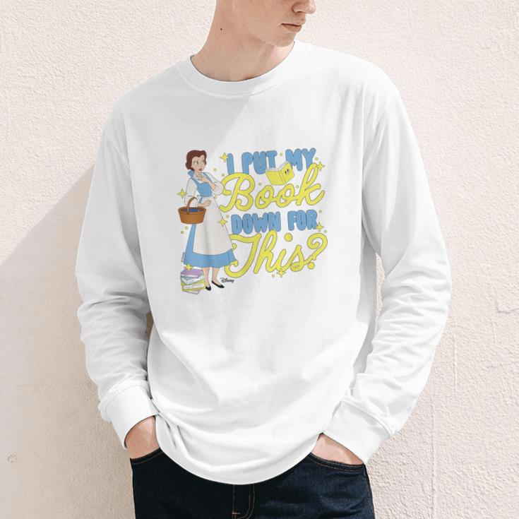 Disney Princess Belle I Put My Book Down For This Youth Long Sleeve Tee