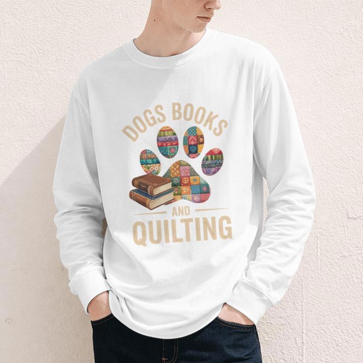 Dogs Books And Quilting Youth Long Sleeve Tee