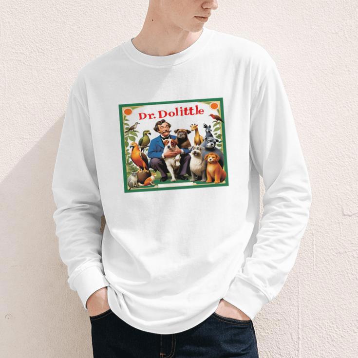 Dr Dolittle Children's Book Cover Premium Tri-Blend Youth Long Sleeve Tee Dr Dolittle Children's Book Cover Premium Tri-Blend Youth Long Sleeve Tee