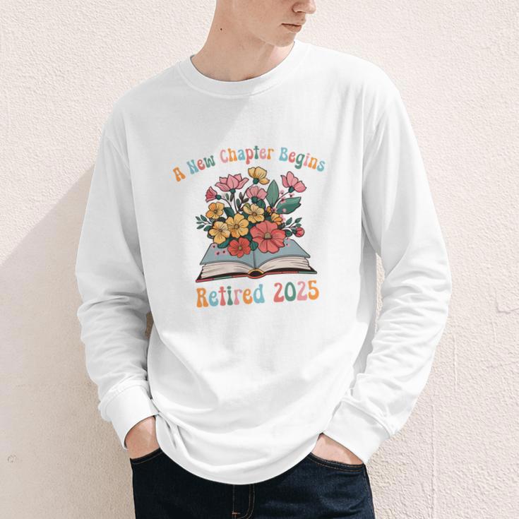 Floral Book Officially Retired 2025 A New Chapter Begins Youth Long Sleeve Tee Floral Book Officially Retired 2025 A New Chapter Begins Youth Long Sleeve Tee