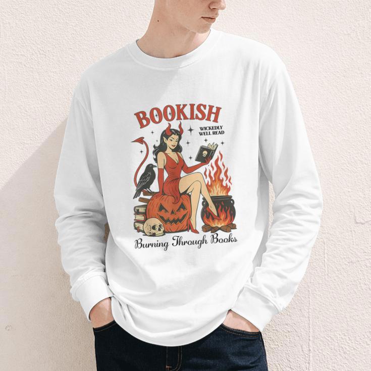 Halloween Bookish Witchy Book Club Hot Girls Read Youth Long Sleeve Tee Halloween Bookish Witchy Book Club Hot Girls Read Youth Long Sleeve Tee