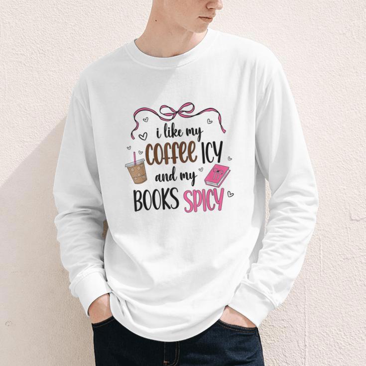 Iced Coffee & Reading Smut Books Girly Spicy Novels Youth Long Sleeve Tee Iced Coffee & Reading Smut Books Girly Spicy Novels Youth Long Sleeve Tee