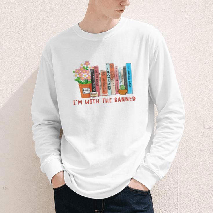I'm With The Banned Books – Book Lover Librarian Reading Youth Long Sleeve Tee