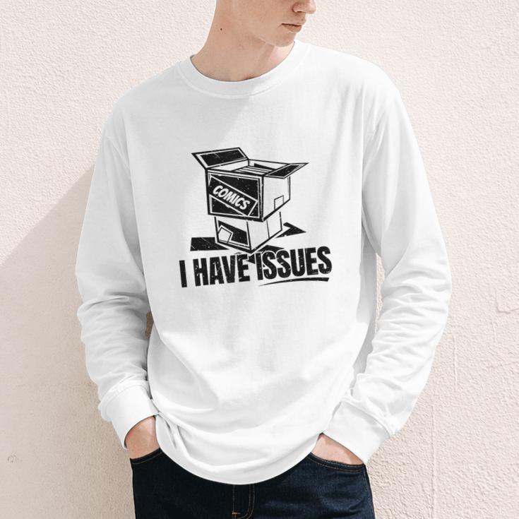 I Have Issues – Comic Book Collector Youth Long Sleeve Tee