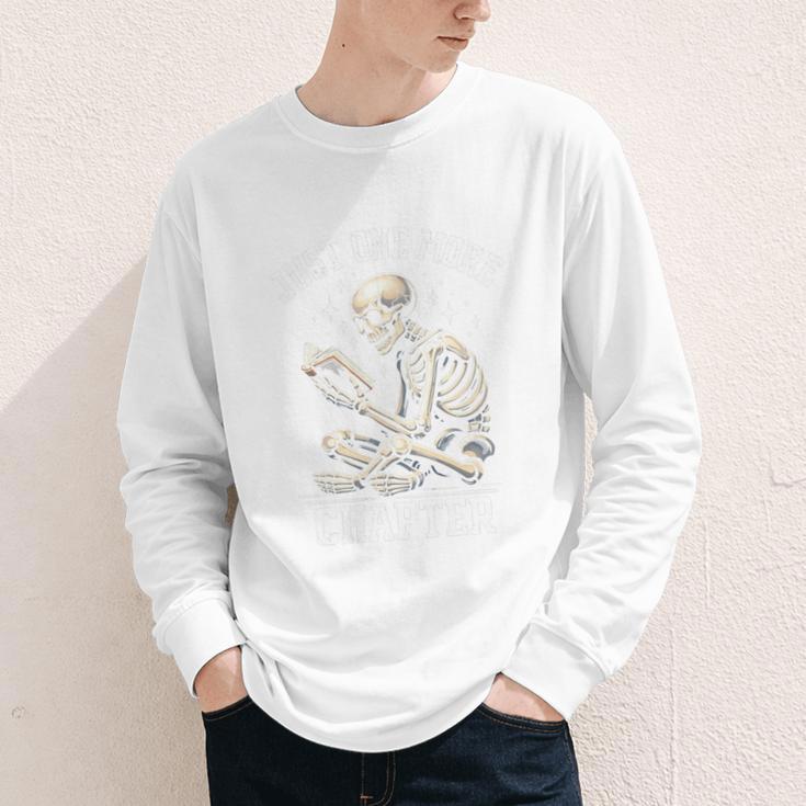 Just One More Chapter Reading Skeleton Book Lover Premium Tri-Blend Youth Long Sleeve Tee Just One More Chapter Reading Skeleton Book Lover Premium Tri-Blend Youth Long Sleeve Tee