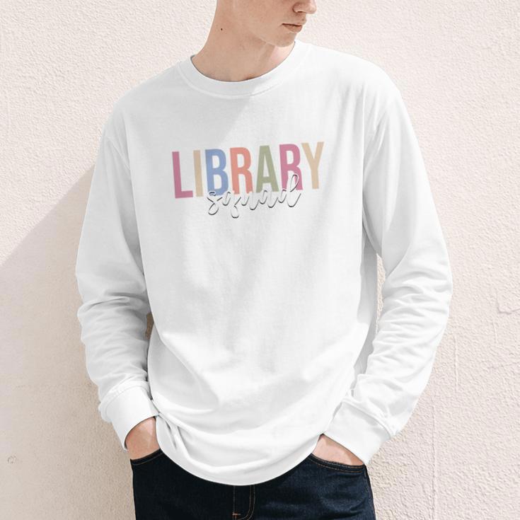 Library Squad Librarian Book Lover Bookworm Youth Long Sleeve Tee