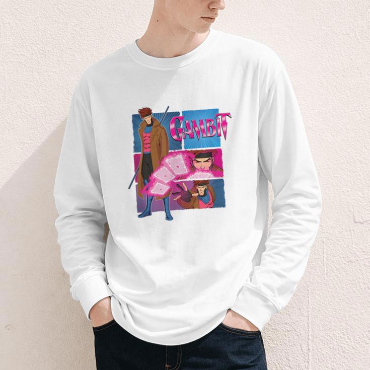 Marvel X-Men '97 Vintage Classic Gambit Comic Book Panels Youth Long Sleeve Tee Marvel X-Men '97 Vintage Classic Gambit Comic Book Panels Youth Long Sleeve Tee