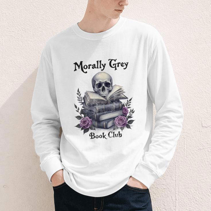 Morally Grey Book Club Gothic Vintage Style Youth Long Sleeve Tee Morally Grey Book Club Gothic Vintage Style Youth Long Sleeve Tee