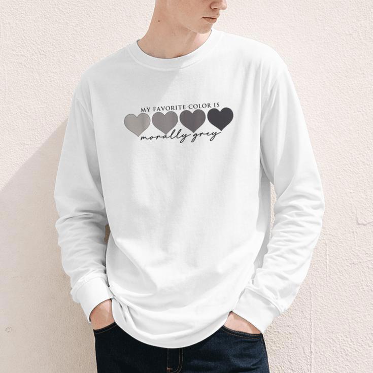 Morally Grey Is My Favorite Color Books Love Bookish Youth Long Sleeve Tee