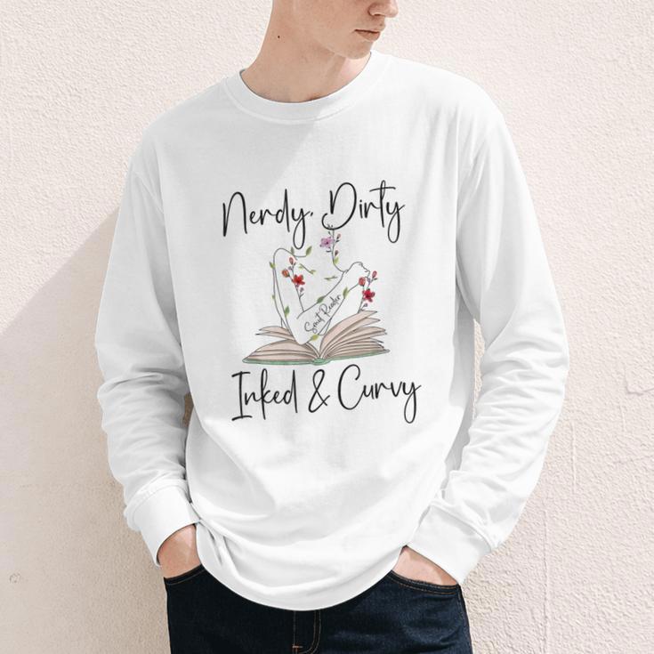 Nerdy Dirty Inked & Curvy ShirtSmutty Book TeesSmut Reader Youth Long Sleeve Tee