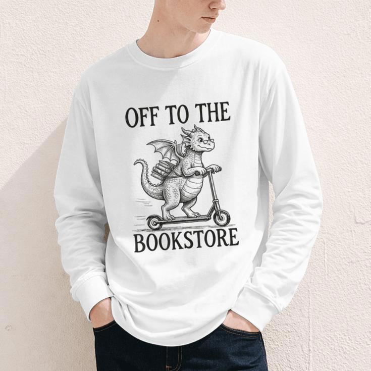 Off To The Bookstore Reading Bookworm Youth Long Sleeve Tee