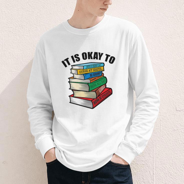 It Is Okay To Be a Grumpy Old Man Book Lover Premium Youth Long Sleeve Tee It Is Okay To Be a Grumpy Old Man Book Lover Premium Youth Long Sleeve Tee