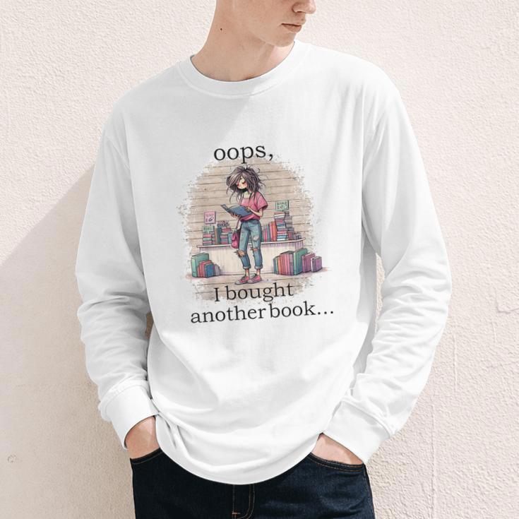 Oops I Bought Another Book Book Woman Sarcastic Youth Long Sleeve Tee