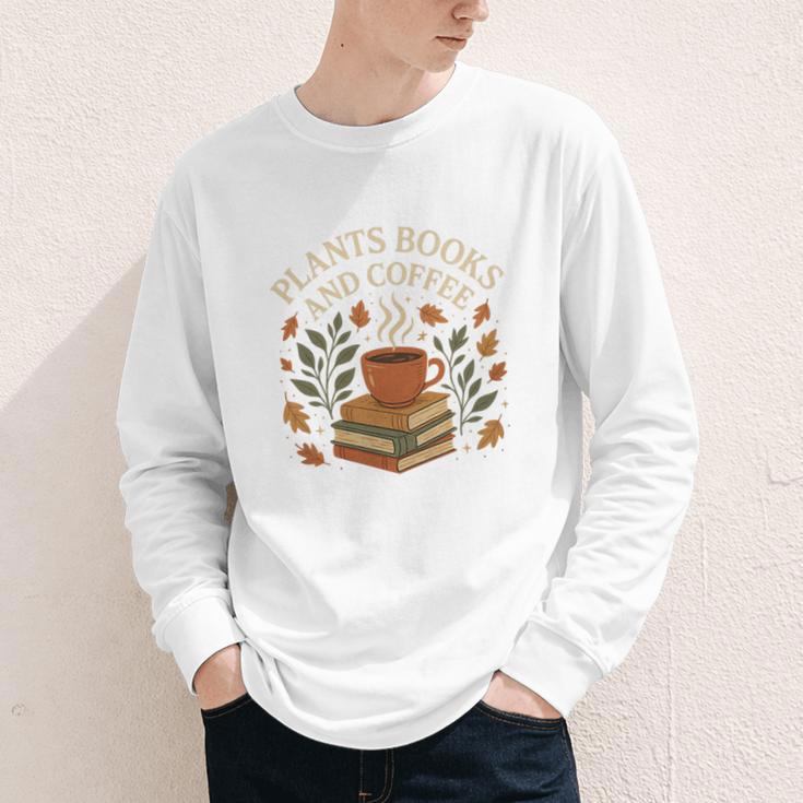 Plants Books And Coffee Nature Leaves Reading Book Lover Premium Tri-Blend Youth Long Sleeve Tee Plants Books And Coffee Nature Leaves Reading Book Lover Premium Tri-Blend Youth Long Sleeve Tee