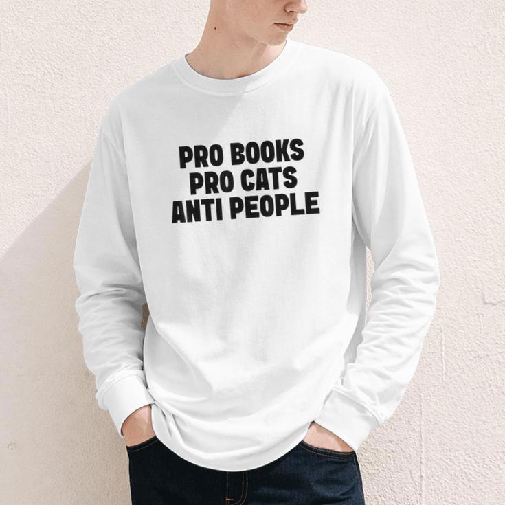 PRO Books PRO Cats Anti People Youth Long Sleeve Tee