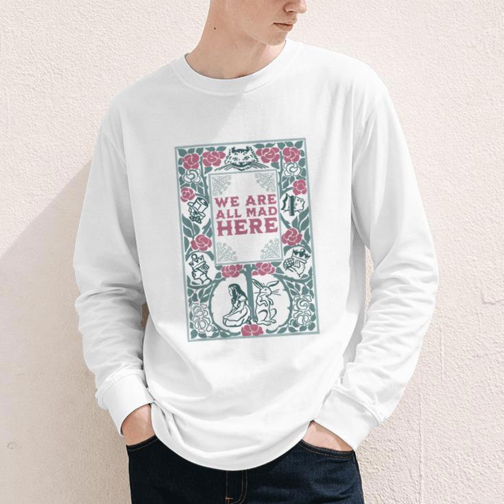 Puddin Threads Cheshire Cat Alice In Wonderland Vintage Book Adults Small Short Sleeve Classic Fit Youth Long Sleeve Tee