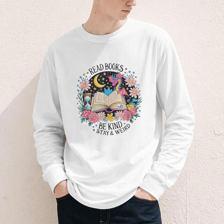 Read Books Be Kind Stay Weird Dragon Youth Long Sleeve Tee