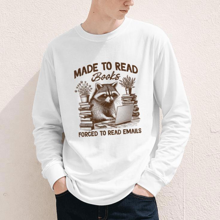 Reading Book Lover Made To Read Books Forces To Read Emails Youth Long Sleeve Tee Reading Book Lover Made To Read Books Forces To Read Emails Youth Long Sleeve Tee