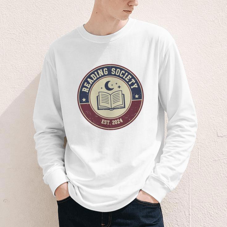 Reading Society Est 2024 Vintage Book Club Youth Long Sleeve Tee