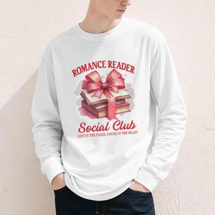 Romance Book Reading Bookish Romance Reader Social Club Youth Long Sleeve Tee