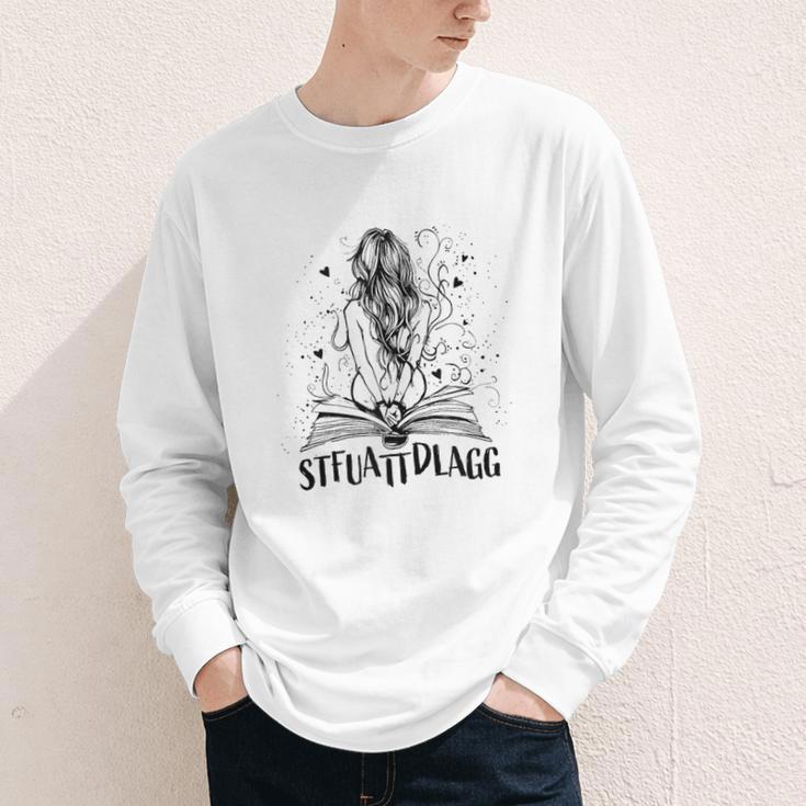 Sexy STFUATTDLAGG Hot Woman Reading Spicy Good Book Love Youth Long Sleeve Tee Sexy STFUATTDLAGG Hot Woman Reading Spicy Good Book Love Youth Long Sleeve Tee