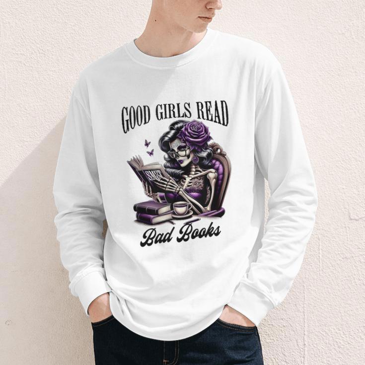 Smut Book Reading Smutty Good That Girls Read Bad Books Youth Long Sleeve Tee