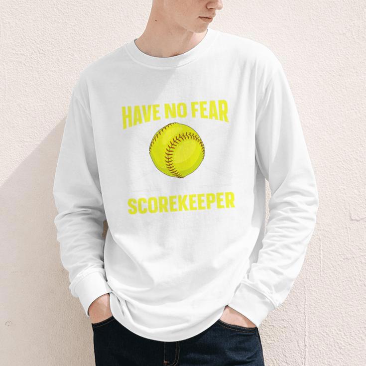 Softball Scorekeeper For a Score Book Keeper Premium Tri-Blend Youth Long Sleeve Tee