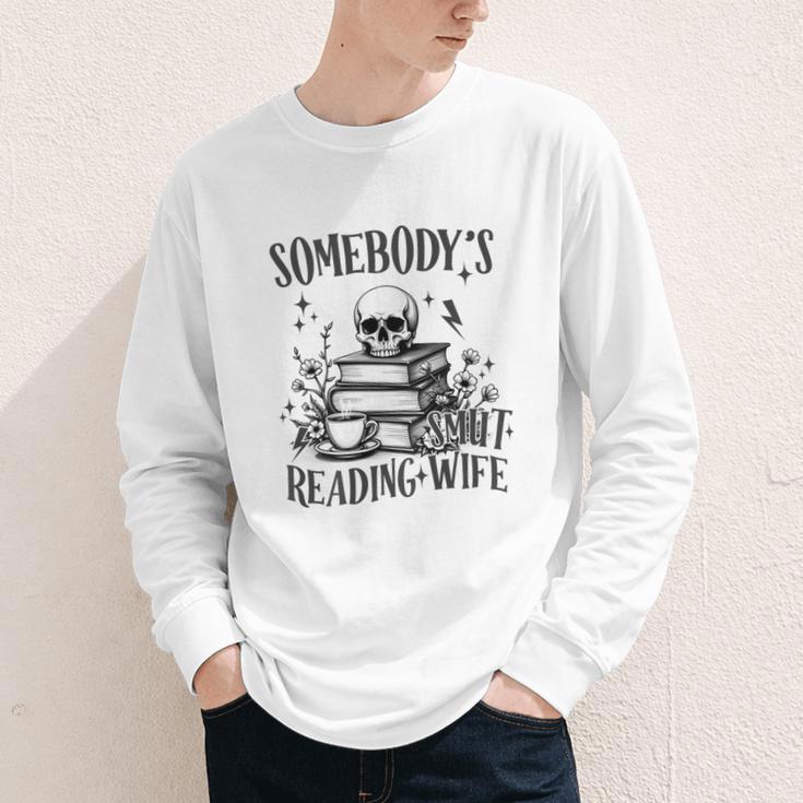 Somebody's Smut Reading Wife Smutty Book Lovers Youth Long Sleeve Tee Somebody's Smut Reading Wife Smutty Book Lovers Youth Long Sleeve Tee