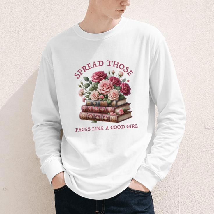 Spicy Books Spread Those Pages Like A Good Girl Dark Romance Youth Long Sleeve Tee Spicy Books Spread Those Pages Like A Good Girl Dark Romance Youth Long Sleeve Tee
