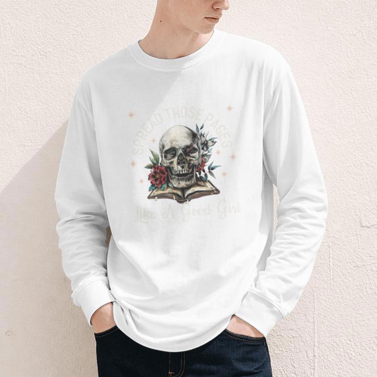 Spread Those Pages Like A Good Girl Dark Romance Smutt Books Youth Long Sleeve Tee Spread Those Pages Like A Good Girl Dark Romance Smutt Books Youth Long Sleeve Tee