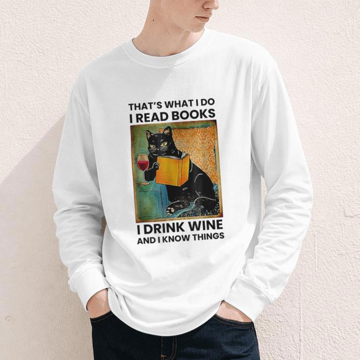 That's What I Do I Read Books I Drink Wine And I Know Things Youth Long Sleeve Tee That's What I Do I Read Books I Drink Wine And I Know Things Youth Long Sleeve Tee
