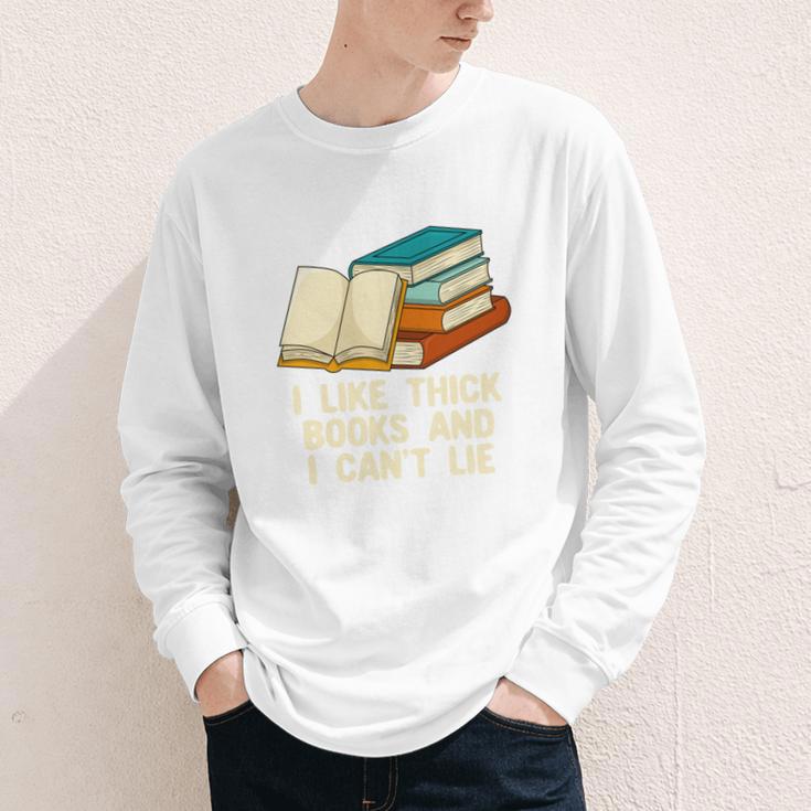 Like Thick Books Cant Lie Happiness Reading Positive Youth Long Sleeve Tee