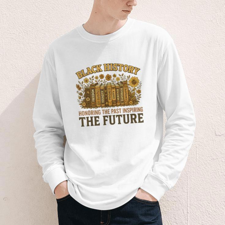 History Honoring Past Inspiring The Future Book Youth Long Sleeve Tee