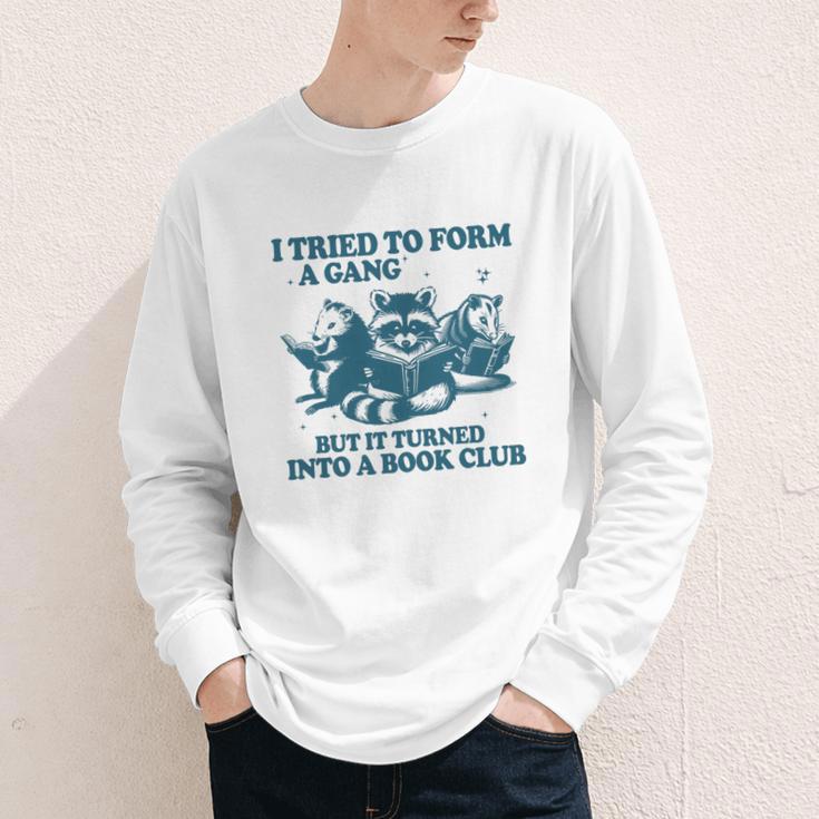 I Tried To Form A Gang But It Turned Into A Book-Club Reader Premium Tri-Blend Youth Long Sleeve Tee I Tried To Form A Gang But It Turned Into A Book-Club Reader Premium Tri-Blend Youth Long Sleeve Tee