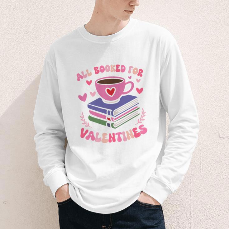 Valentines All Booked For Valentines Book Lovers Teacher Kid Premium Youth Long Sleeve Tee