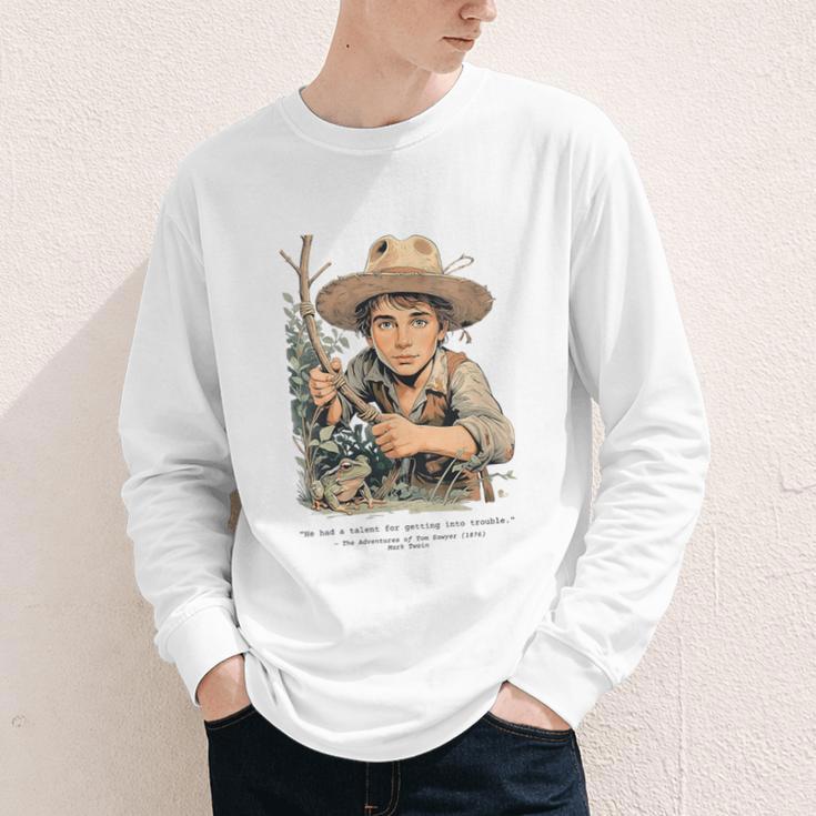 Vintage Children's Books The Adventures Of Tom Sawyer 1876 Youth Long Sleeve Tee