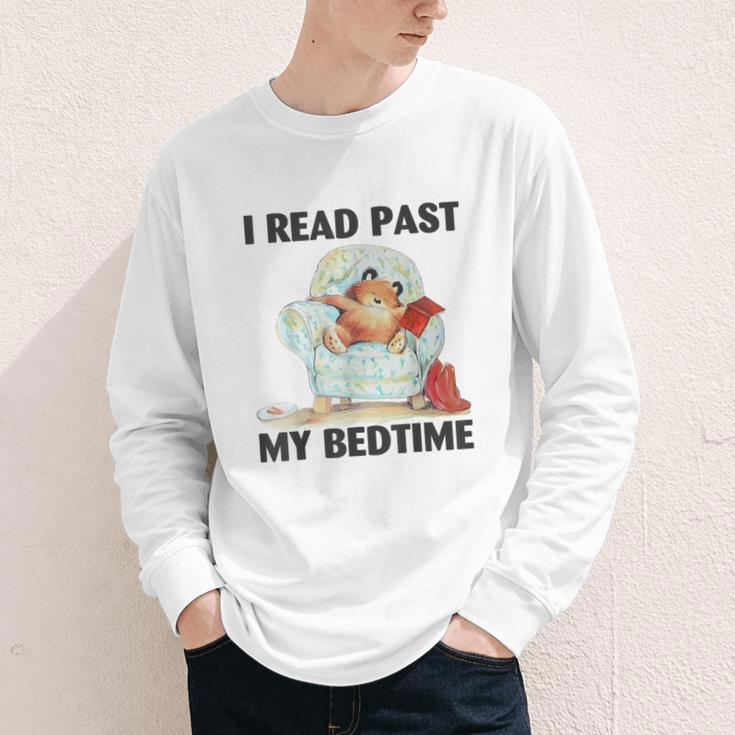 Vintage I Read Past My Bedtime Cute Sleeping Bear Book Lover Youth Long Sleeve Tee Vintage I Read Past My Bedtime Cute Sleeping Bear Book Lover Youth Long Sleeve Tee
