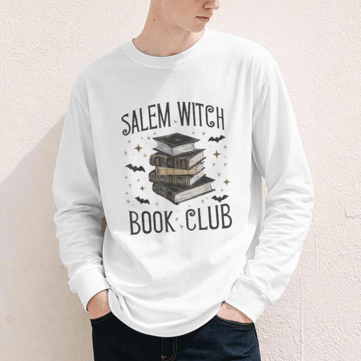 Vintage Salem Book Club Cat Bookish Spooky Halloween Youth Long Sleeve Tee Vintage Salem Book Club Cat Bookish Spooky Halloween Youth Long Sleeve Tee