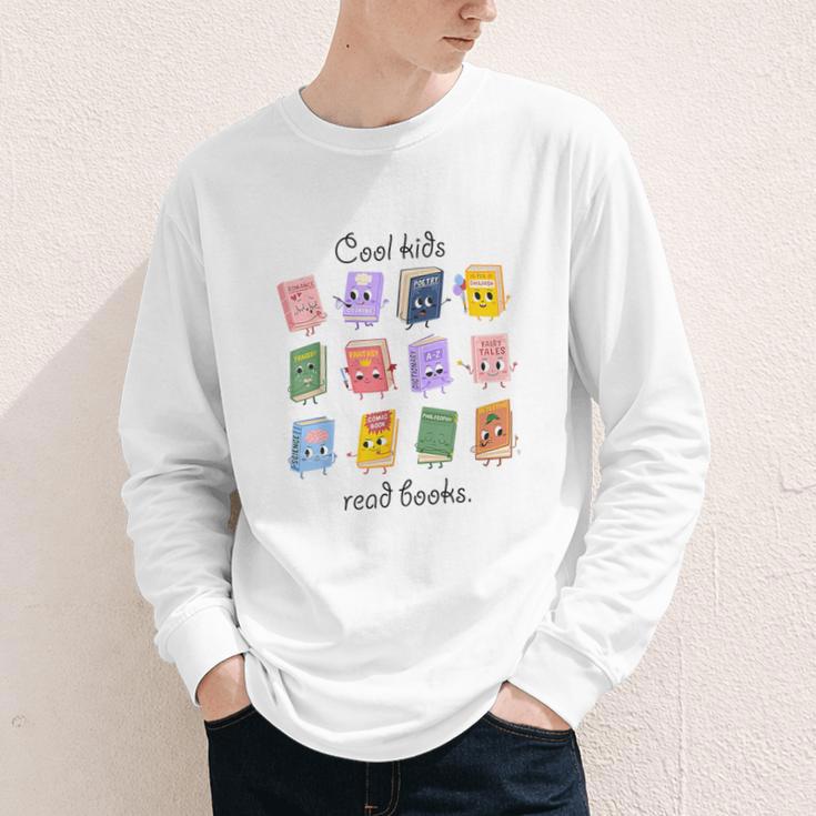 Women Cool Kids Read Books Teacher Back To School Librarian Youth Long Sleeve Tee Women Cool Kids Read Books Teacher Back To School Librarian Youth Long Sleeve Tee
